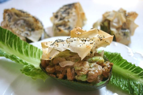 Spicy Avocado & Prawn Bake