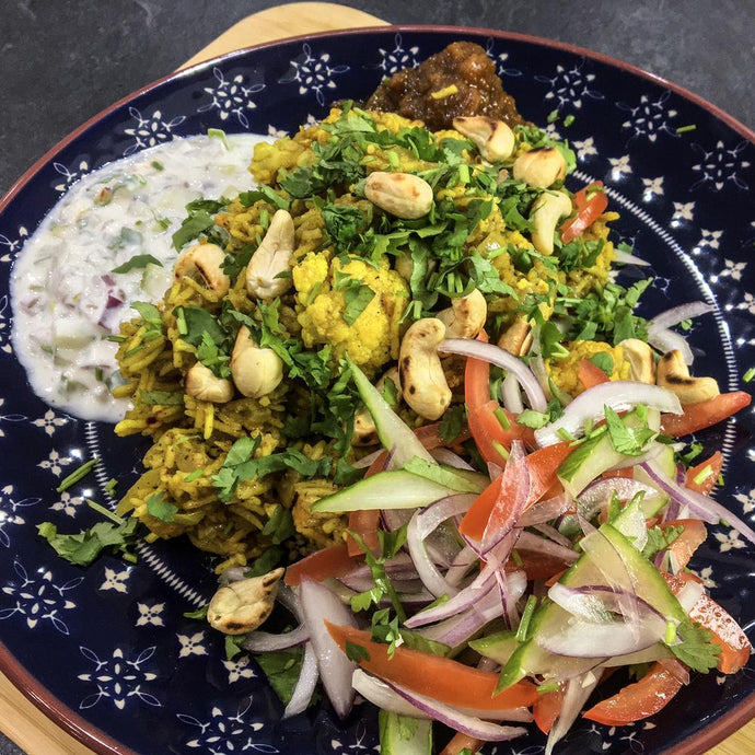 Cauliflower & Sweet Potato Biryani by Somerset Foodie