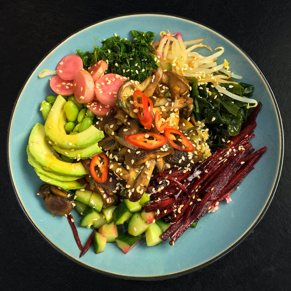 Miso Mushroom Poke Bowl By Somerset Foodie