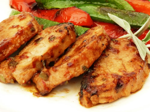 Pork Loin with Dijon Mustard & Chilli Pepper Jam